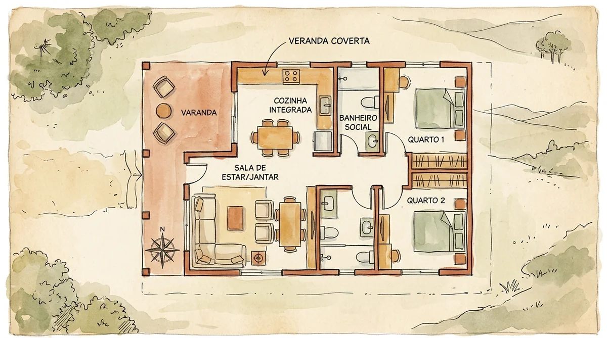 chácara 70m2 — Quanto custa construir uma chácara de 70m²?