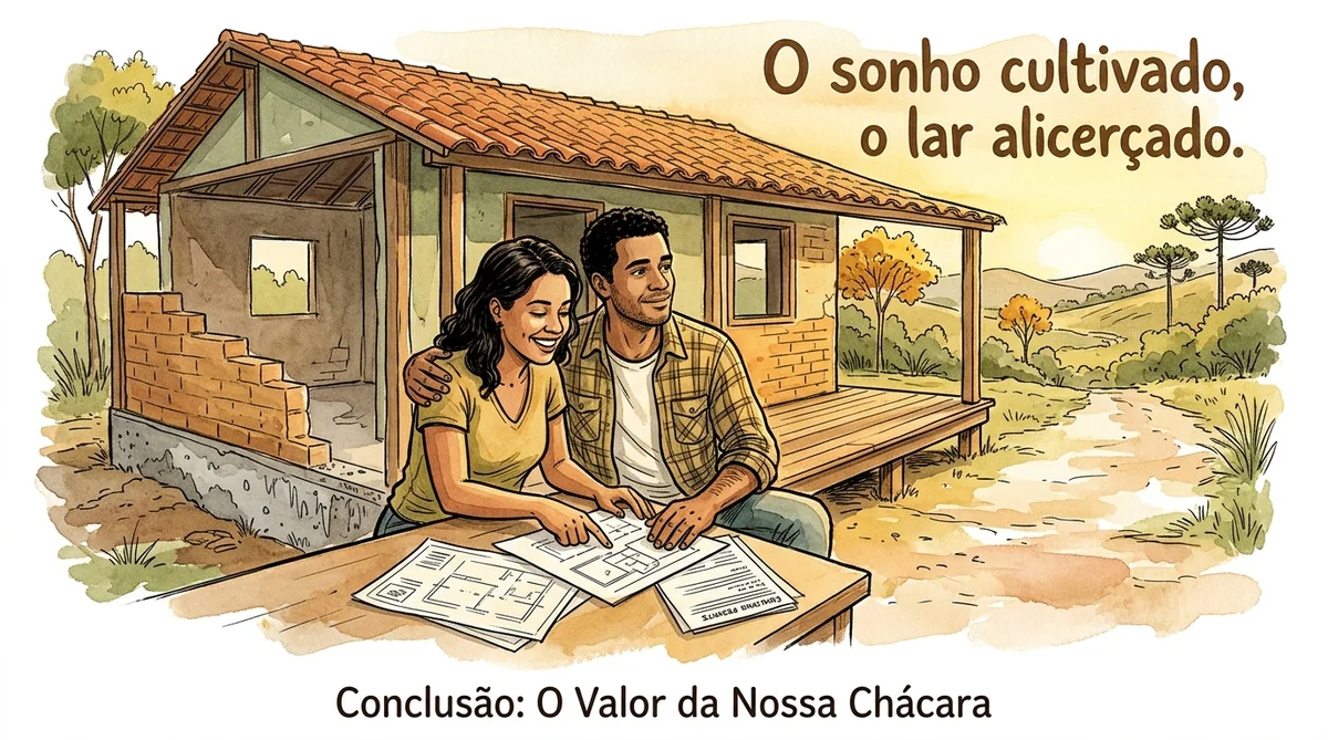 materiais construção chácara — resultado final