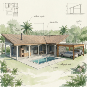 Projeto Chácara Bem-te-vi — Colonial 110m²
