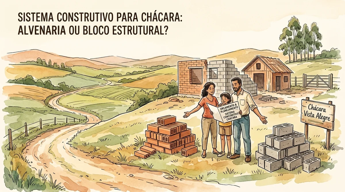 sistema construtivo chácara — visao geral